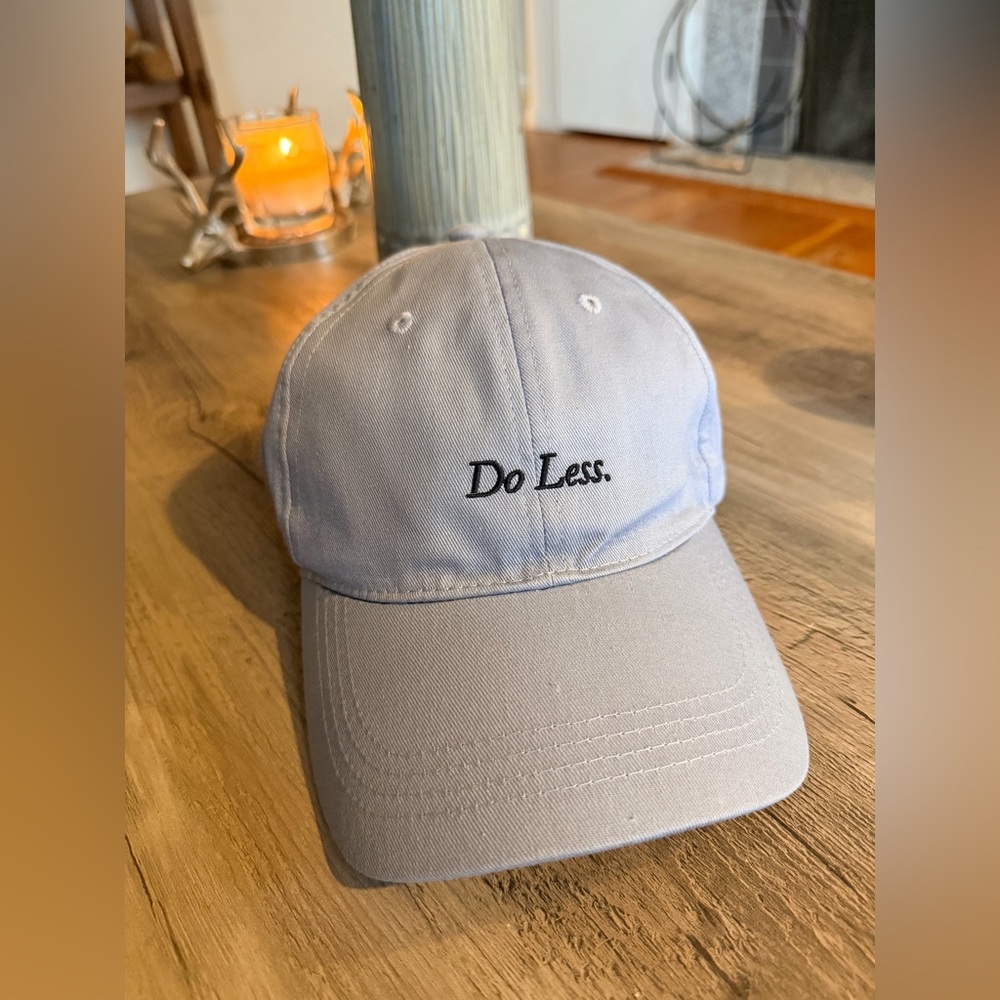 Light Blue 'Do Less' Baseball Cap